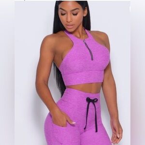 ISO💜 - Bombshell Sportswear Edgy Longline Bra and Leggings in Purple Rain